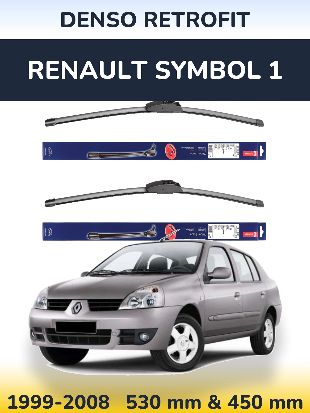 Ștergătoare Denso Retrofit pentru Renault Symbol 1