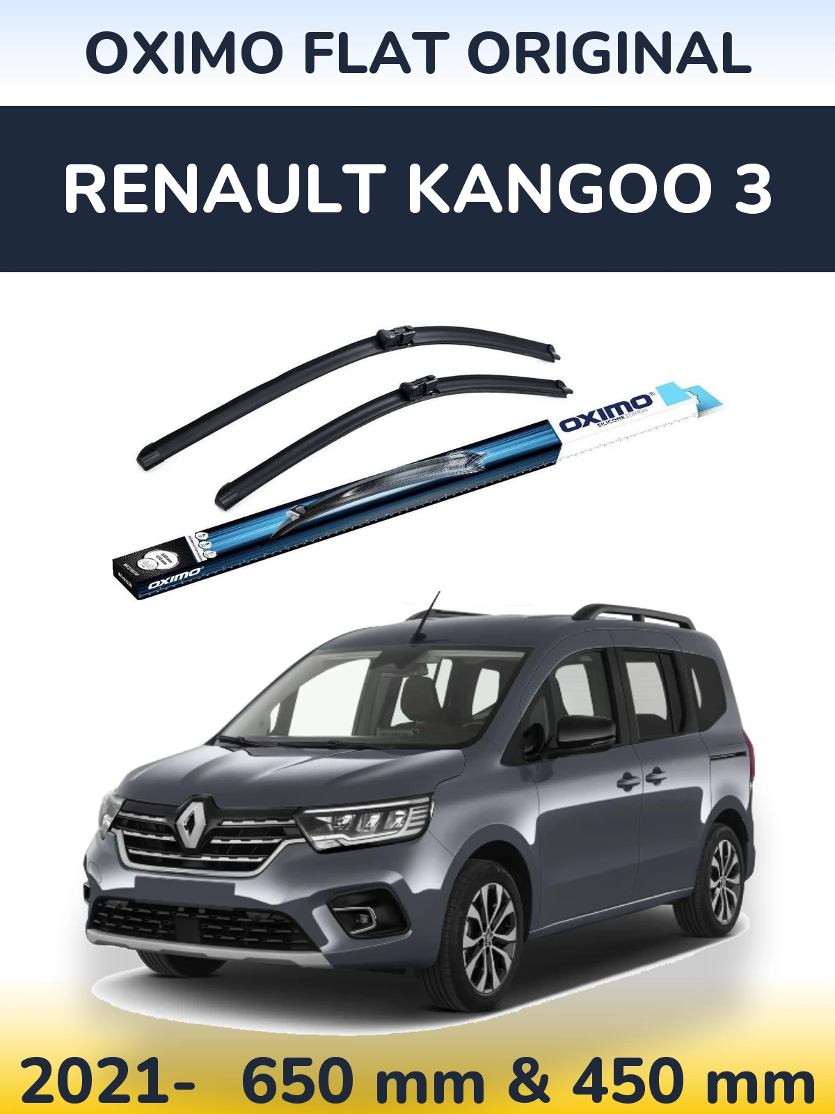 Ștergătoare Oximo Flat Original pentru Renault Kangoo 3