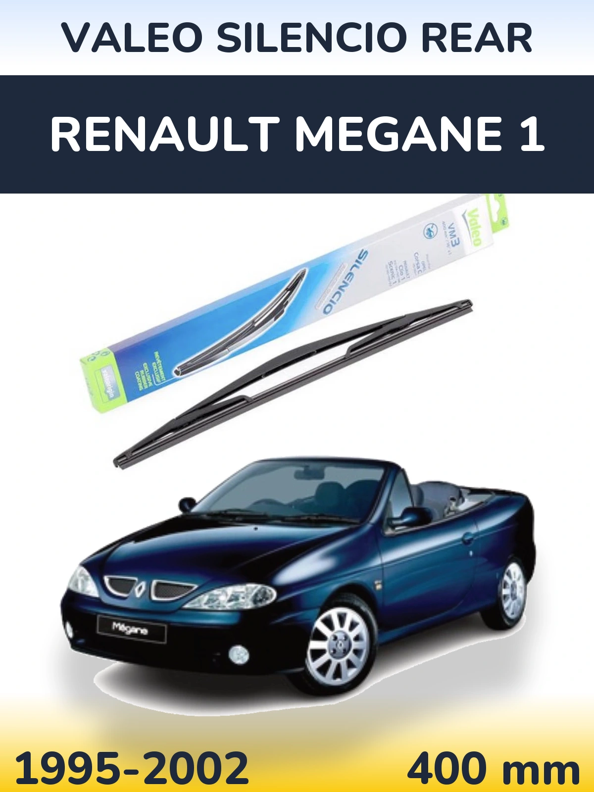 Задний дворник Valeo Silencio Rear 400 мм для Renault Megane 1 1995-2002