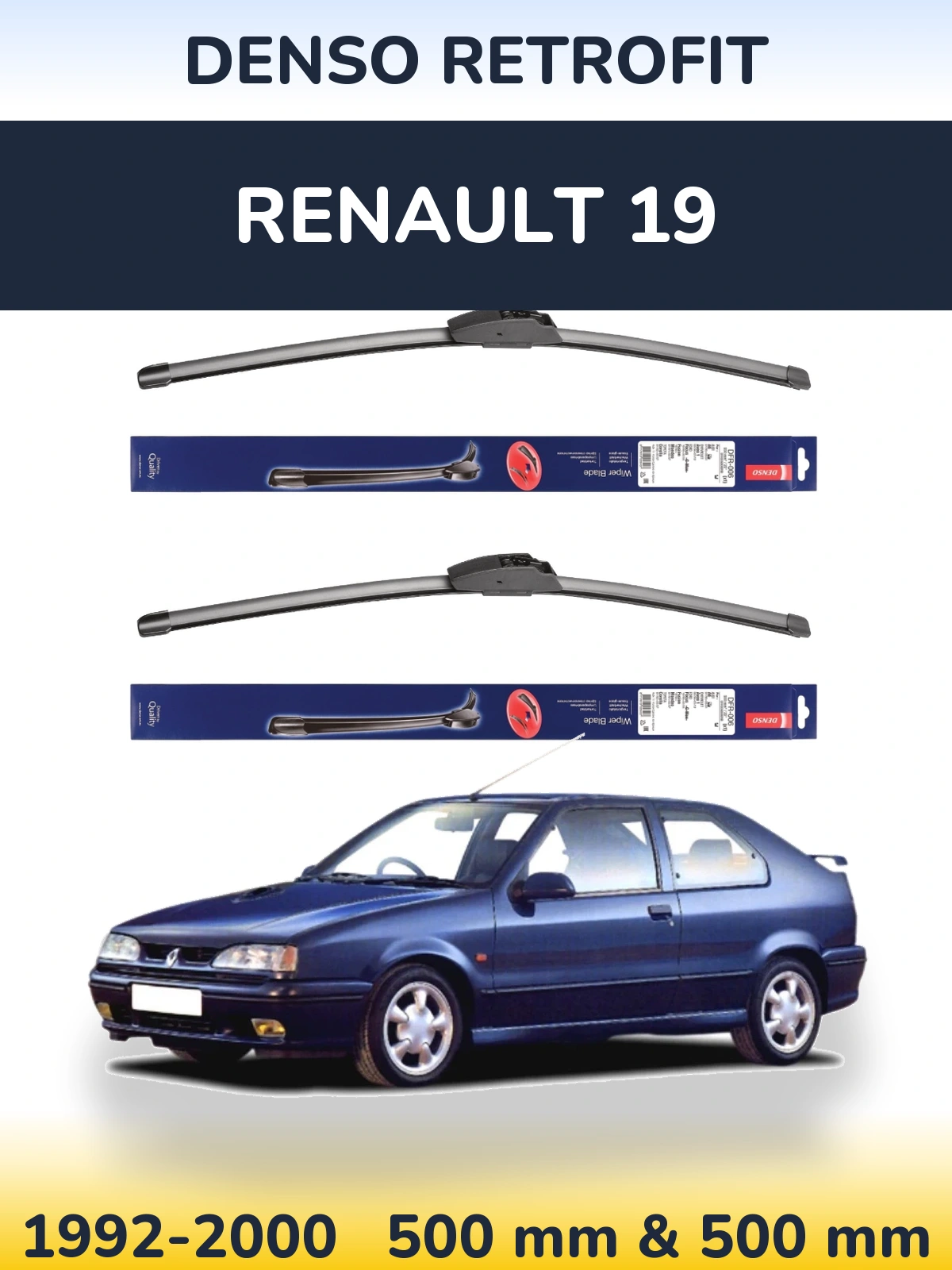 Ștergătoare Denso Retrofit pentru Renault 19