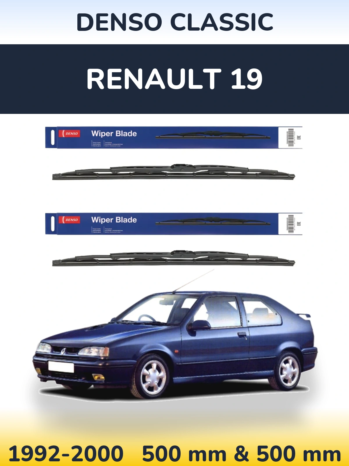 Ștergătoare Denso Classic pentru Renault 19