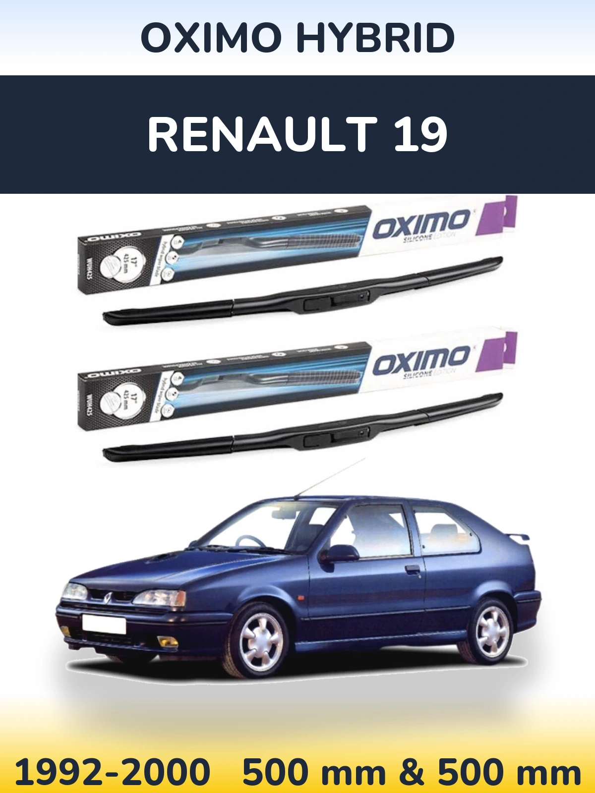 Ștergătoare Oximo Hybrid pentru Renault 19