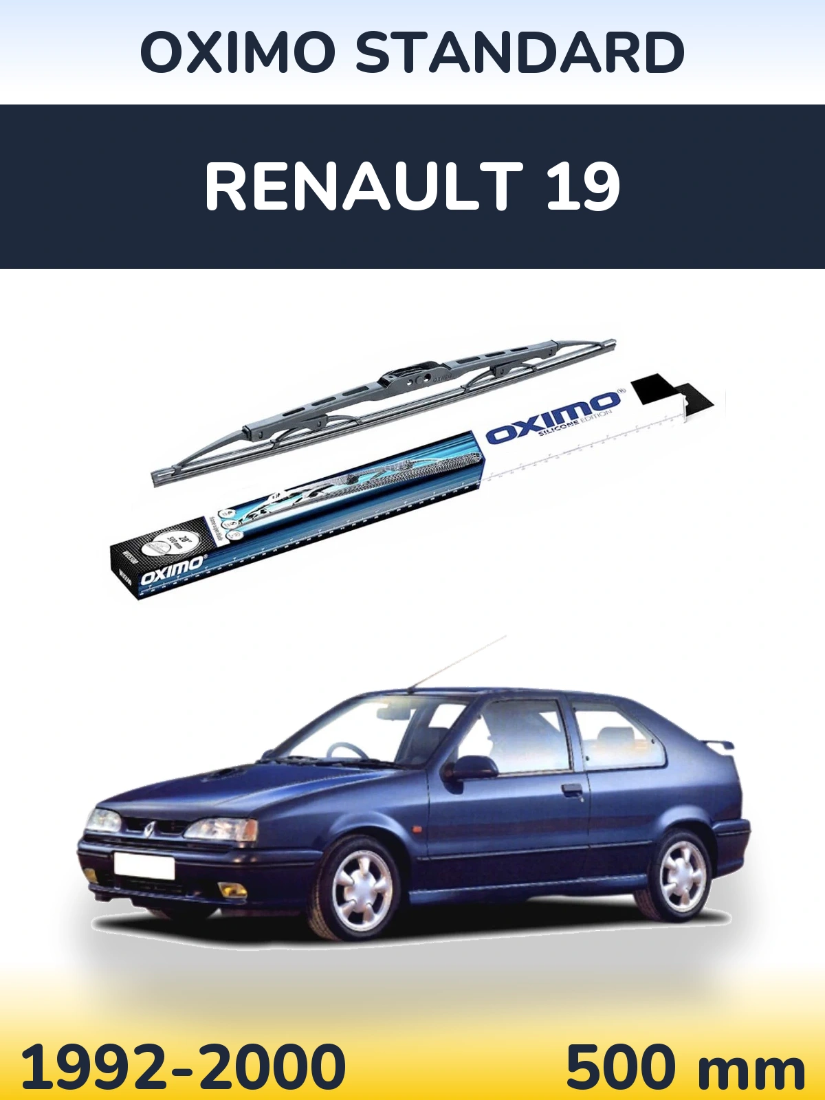 Ștergătoare Oximo Standard pentru Renault 19