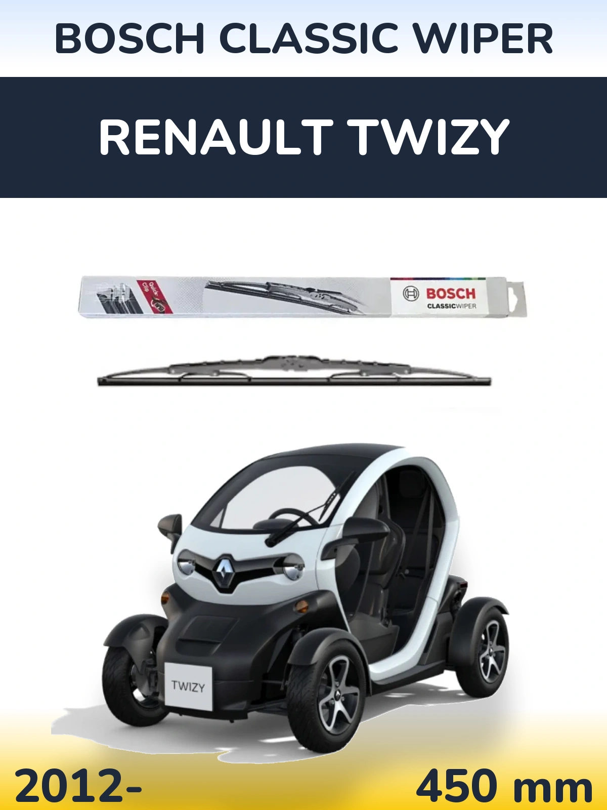 Ștergătoare BOSCH Classic Wiper pentru Renault Twizy