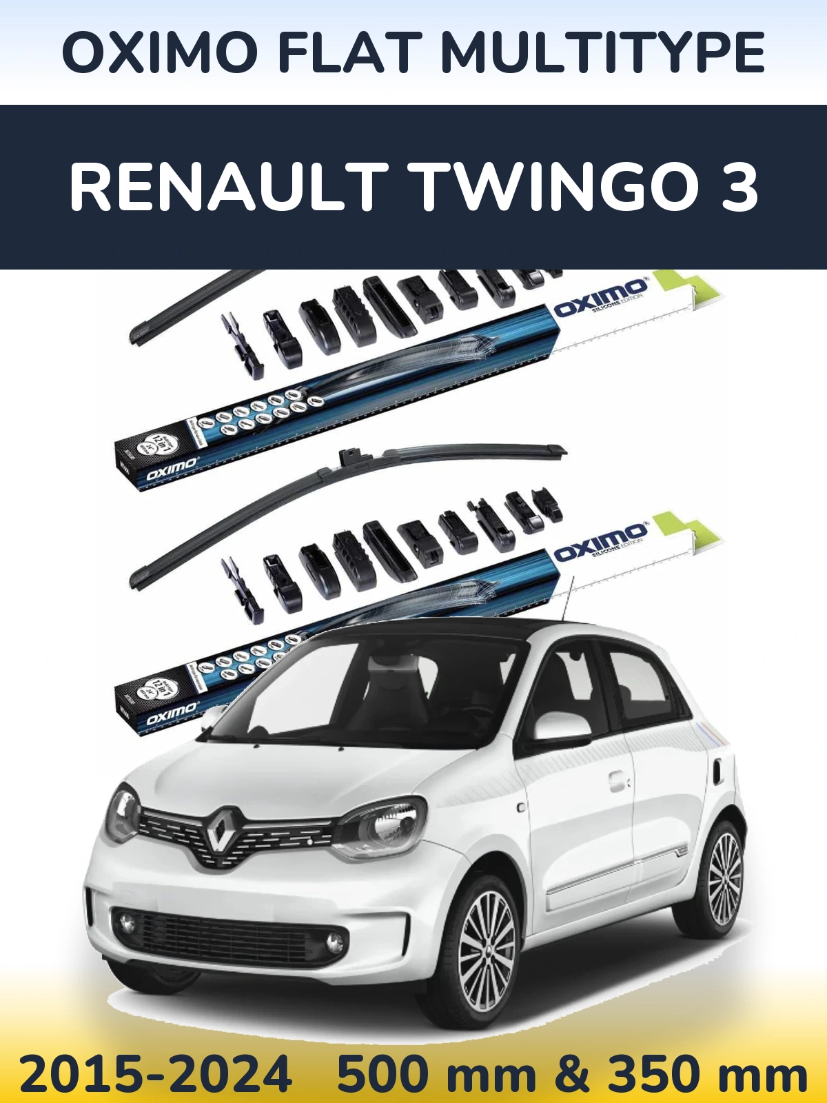 Ștergătoare Oximo Flat MultiTipe pentru Renault Twingo 3