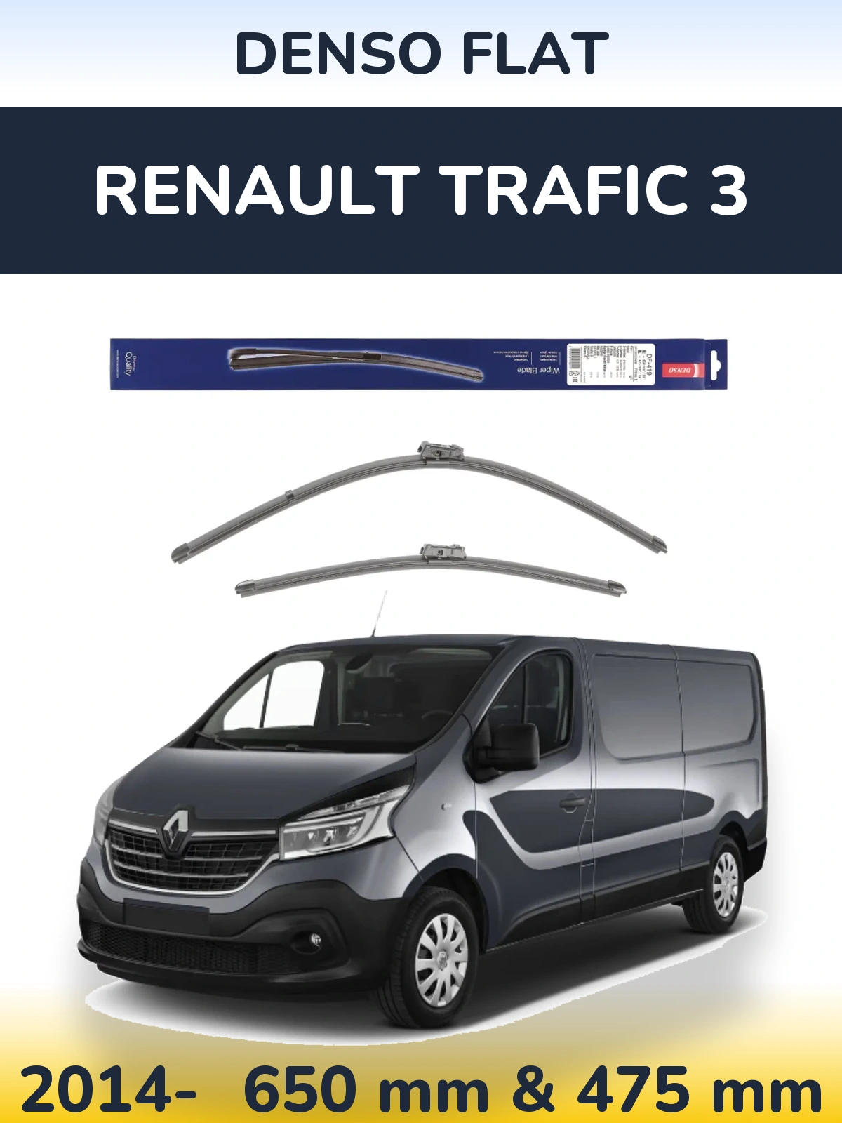 Ștergătoare Denso Flat pentru Renault Trafic 3