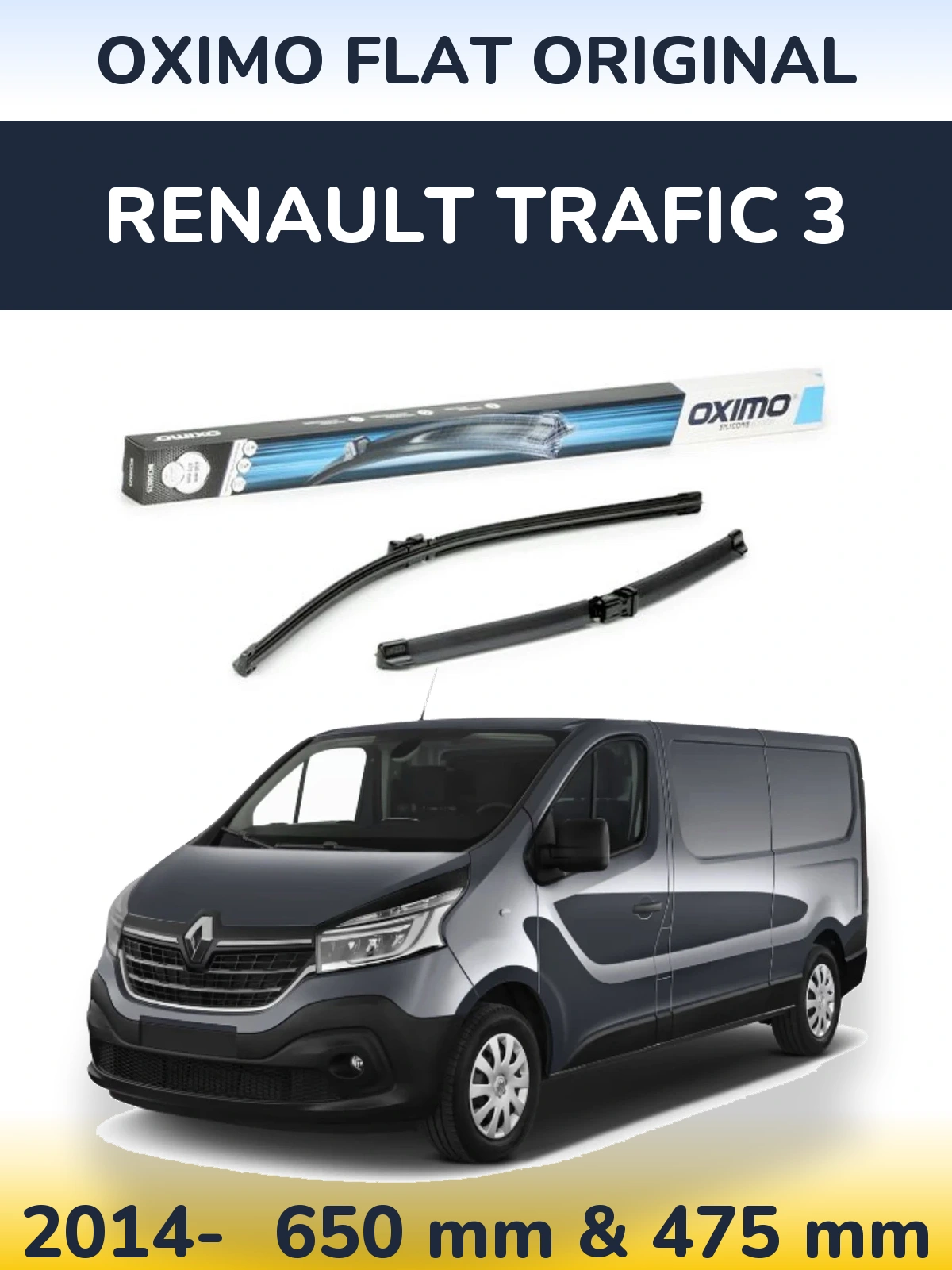 Ștergătoare Oximo Flat Original pentru Renault Trafic 3