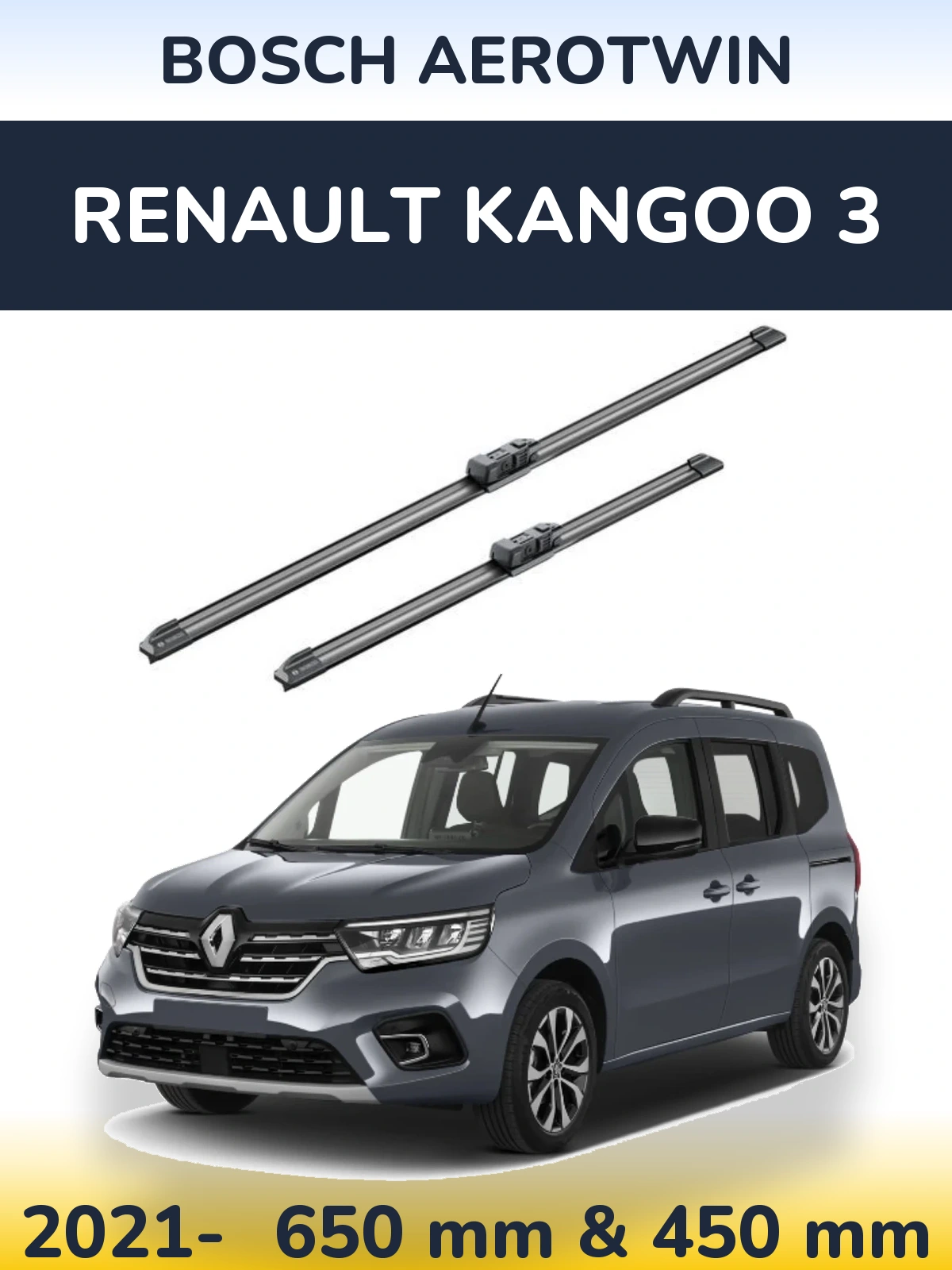 Ștergătoare BOSCH AeroTwin pentru Renault Kangoo 3