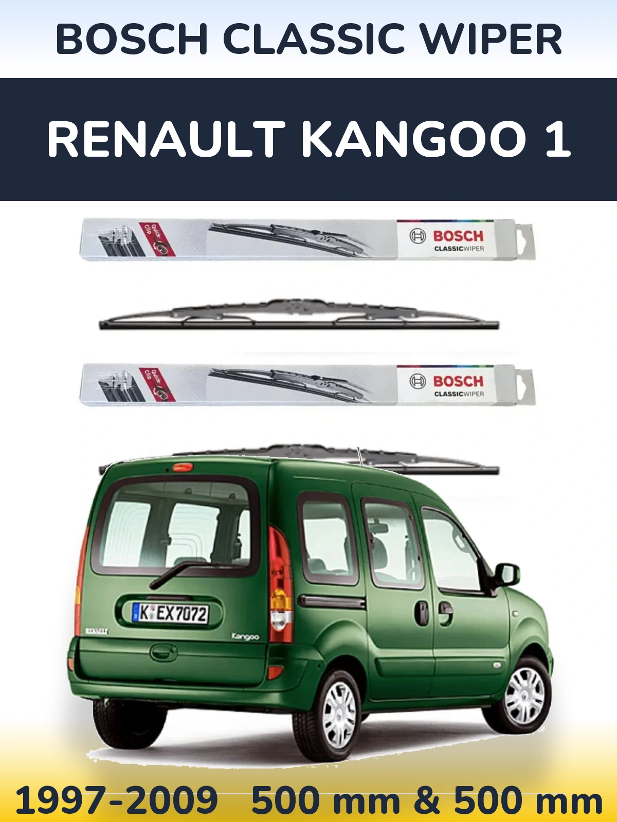 Ștergătoare BOSCH Classic Wiper pentru Renault Kangoo 1