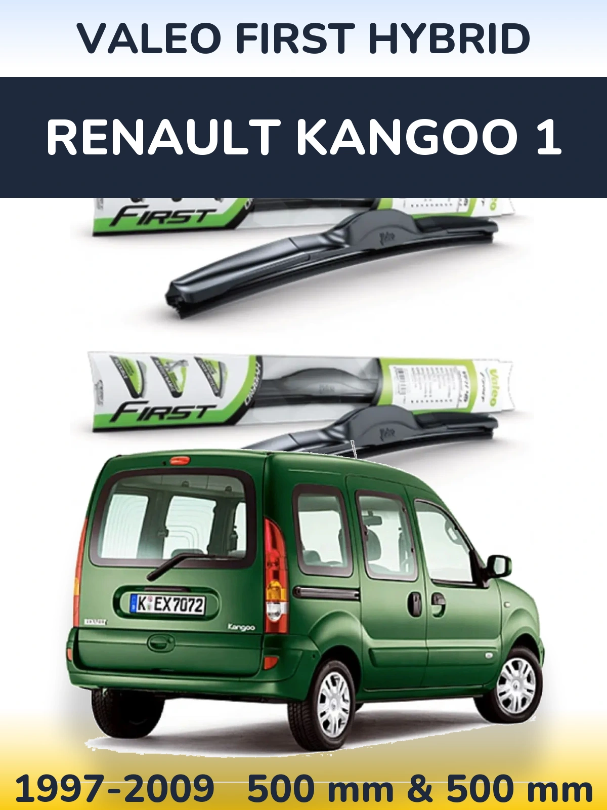 Ștergătoare Valeo First Hybrid pentru Renault Kangoo 1