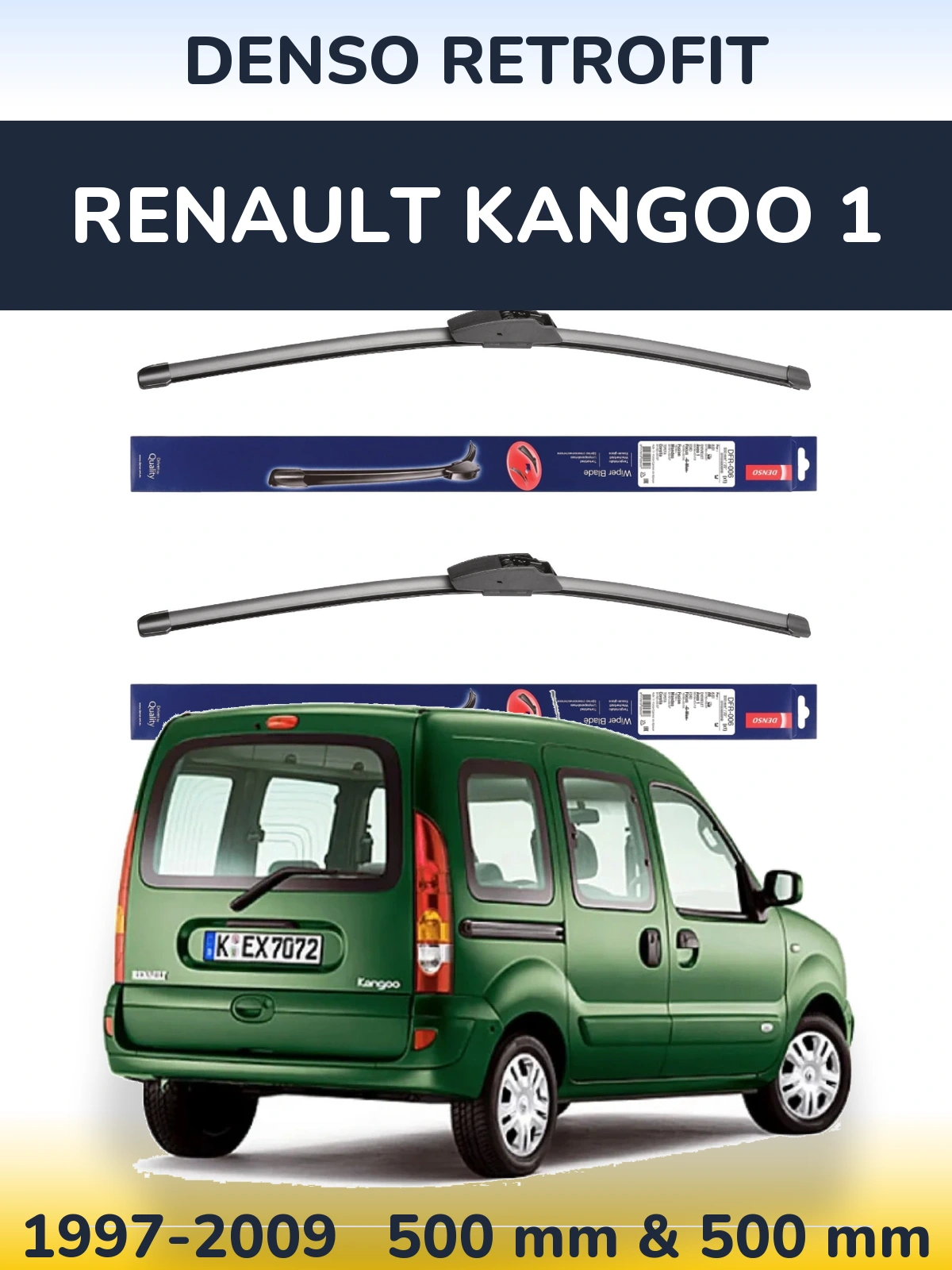 Ștergătoare Denso Retrofit pentru Renault Kangoo 1