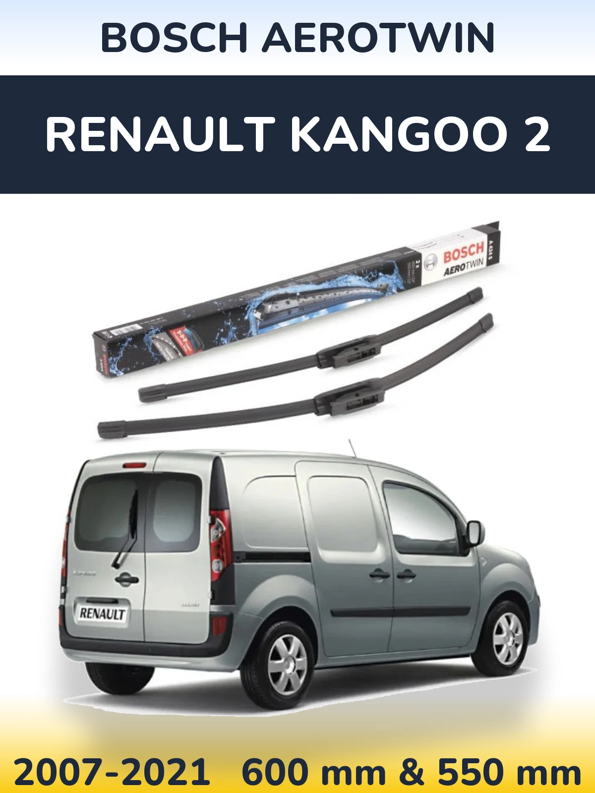 Ștergătoare BOSCH AeroTwin pentru Renault Kangoo 2