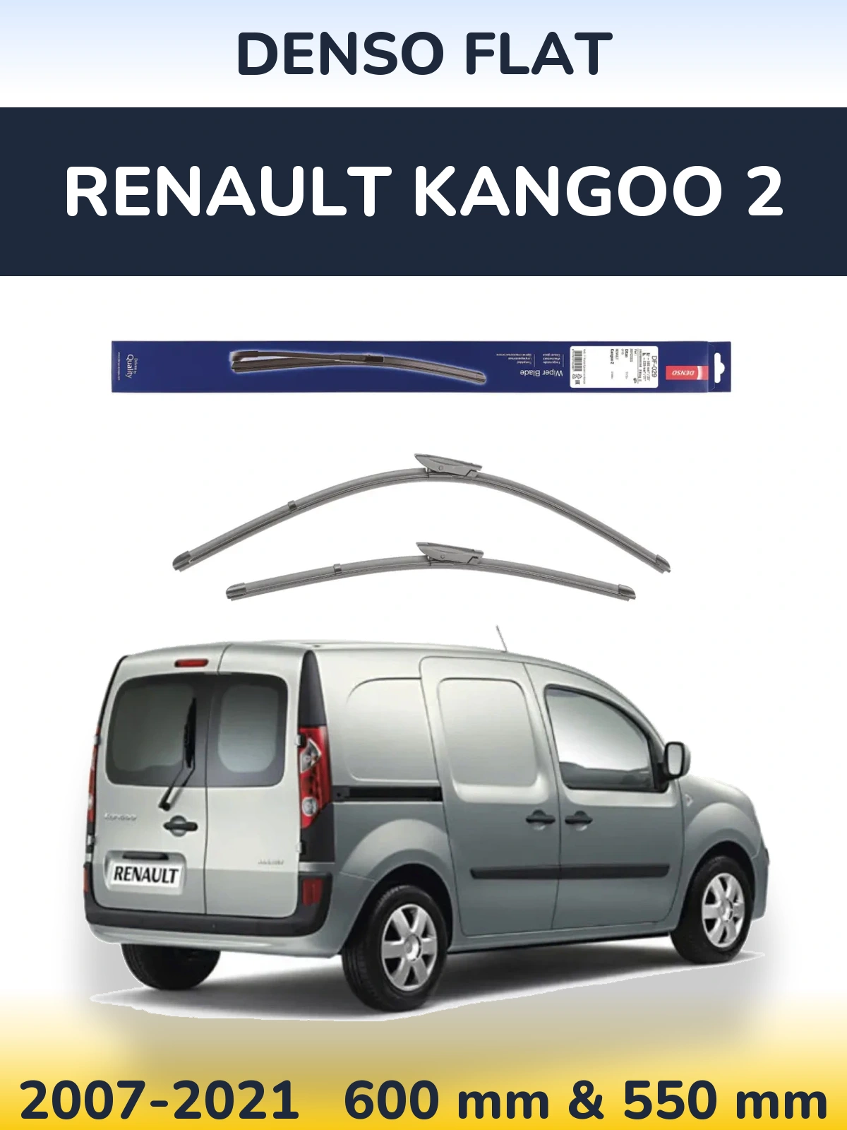 Ștergătoare Denso Flat pentru Renault Kangoo 2