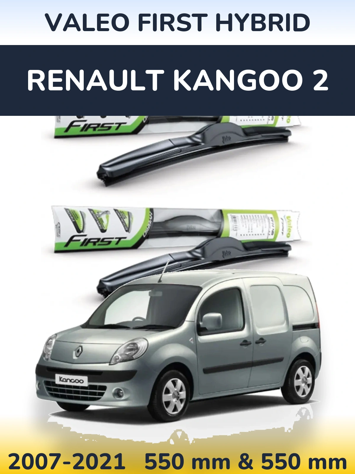 Ștergătoare Valeo First Hybrid pentru Renault Kangoo 2