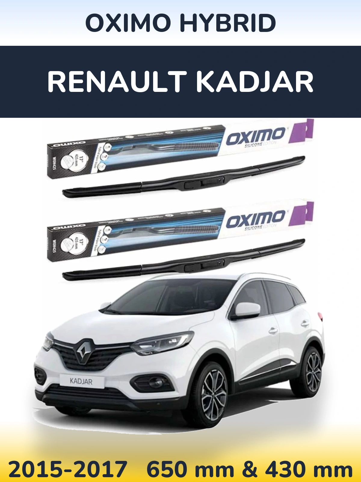 Ștergătoare Oximo Hybrid pentru Renault Kadjar