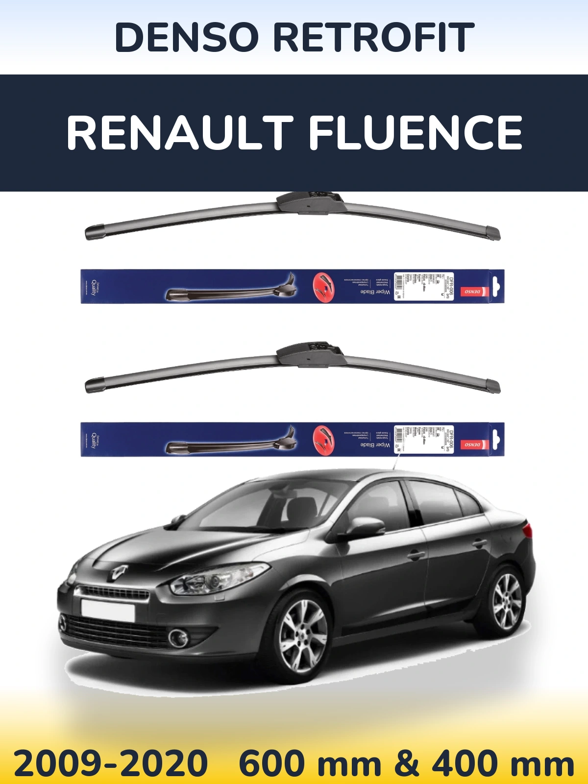 Ștergătoare Denso Retrofit pentru Renault Fluence