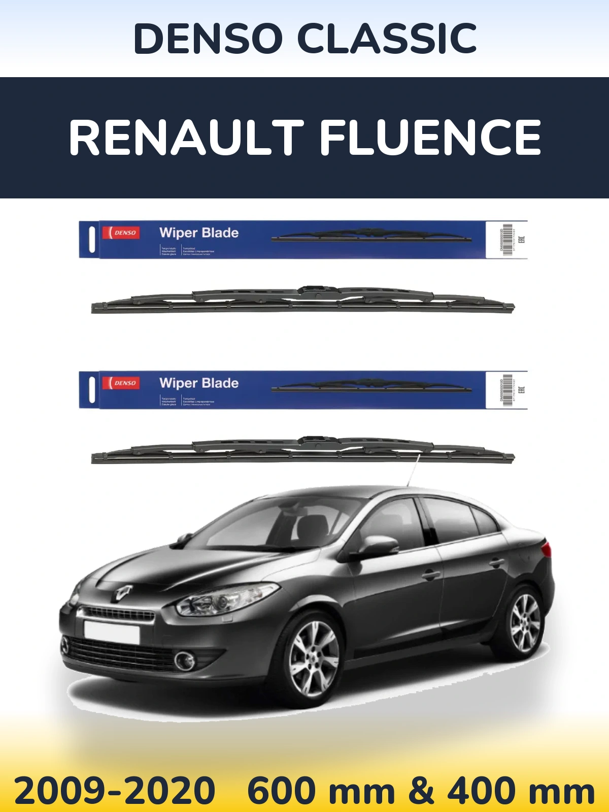 Ștergătoare Denso Classic pentru Renault Fluence