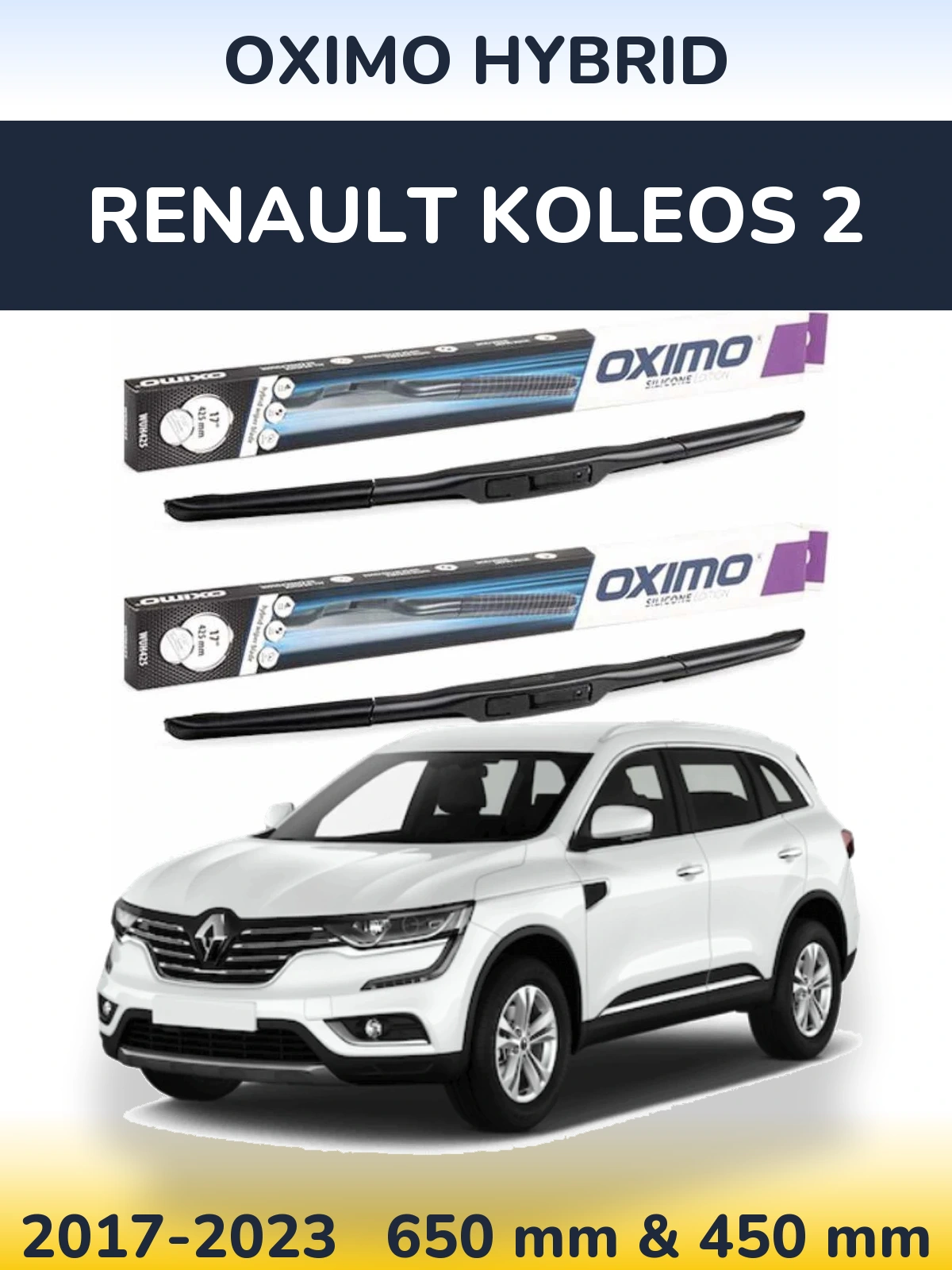 Ștergătoare Oximo Hybrid pentru Renault Koleos 2