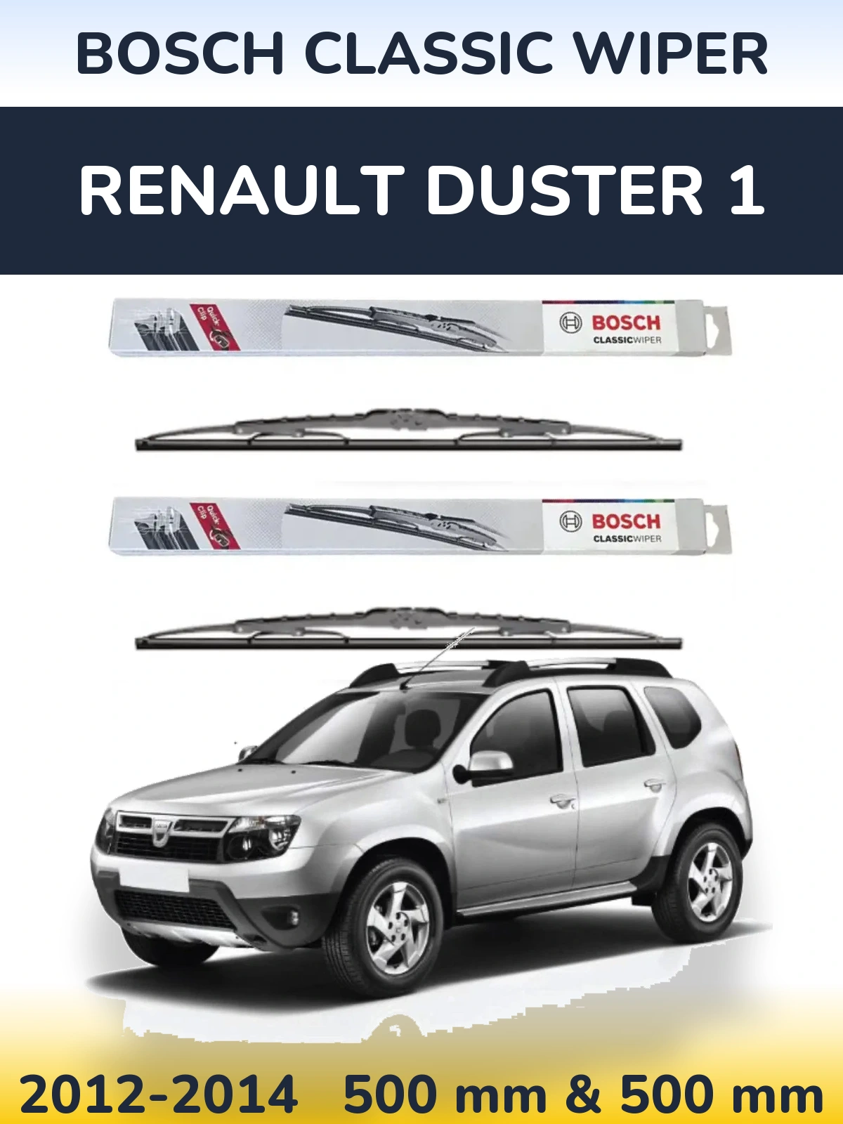 Ștergătoare BOSCH Classic Wiper pentru Renault Duster 1