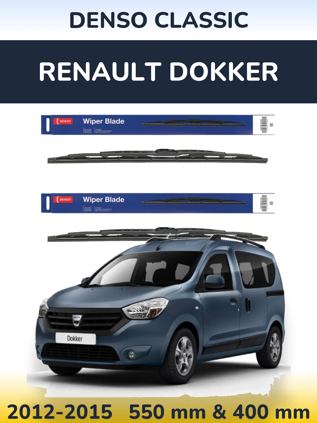 Ștergătoare Denso Classic pentru Renault Dokker