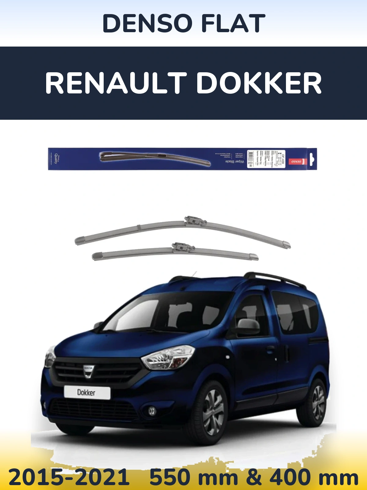 Ștergătoare Denso Flat pentru Renault Dokker