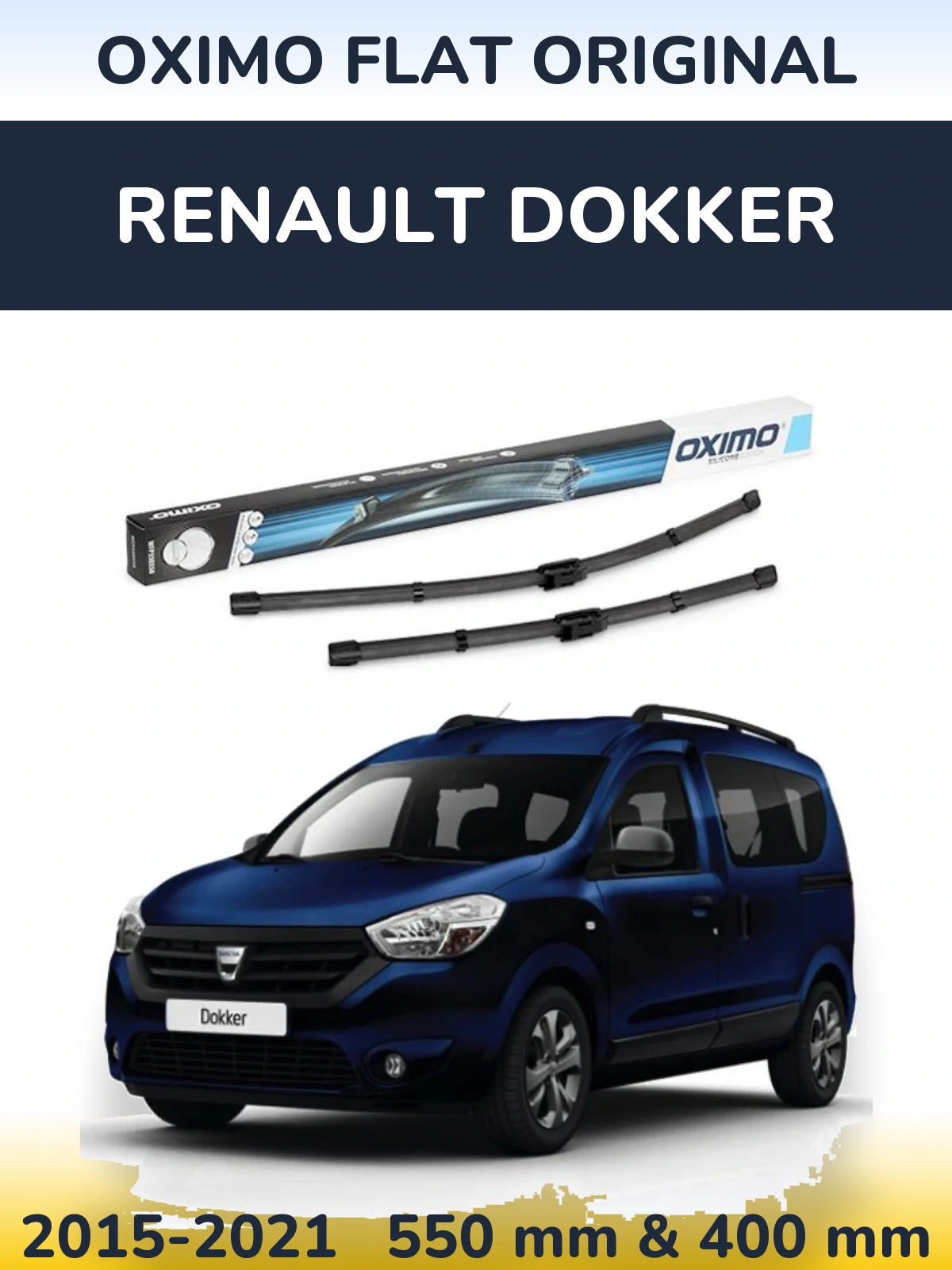 Ștergătoare Oximo Flat Original pentru Renault Dokker