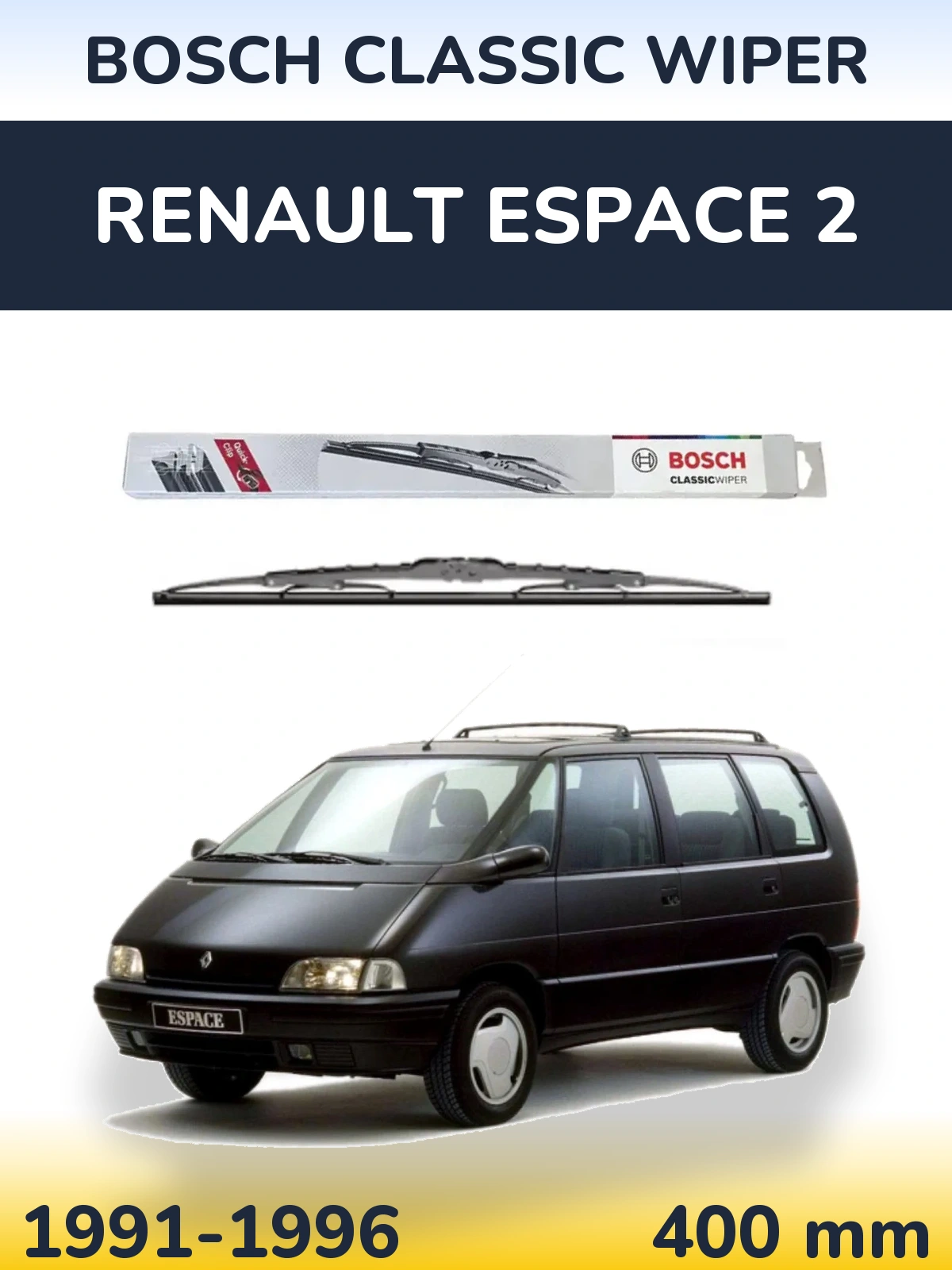 Ștergătoare BOSCH Classic Wiper pentru Renault Espace 2
