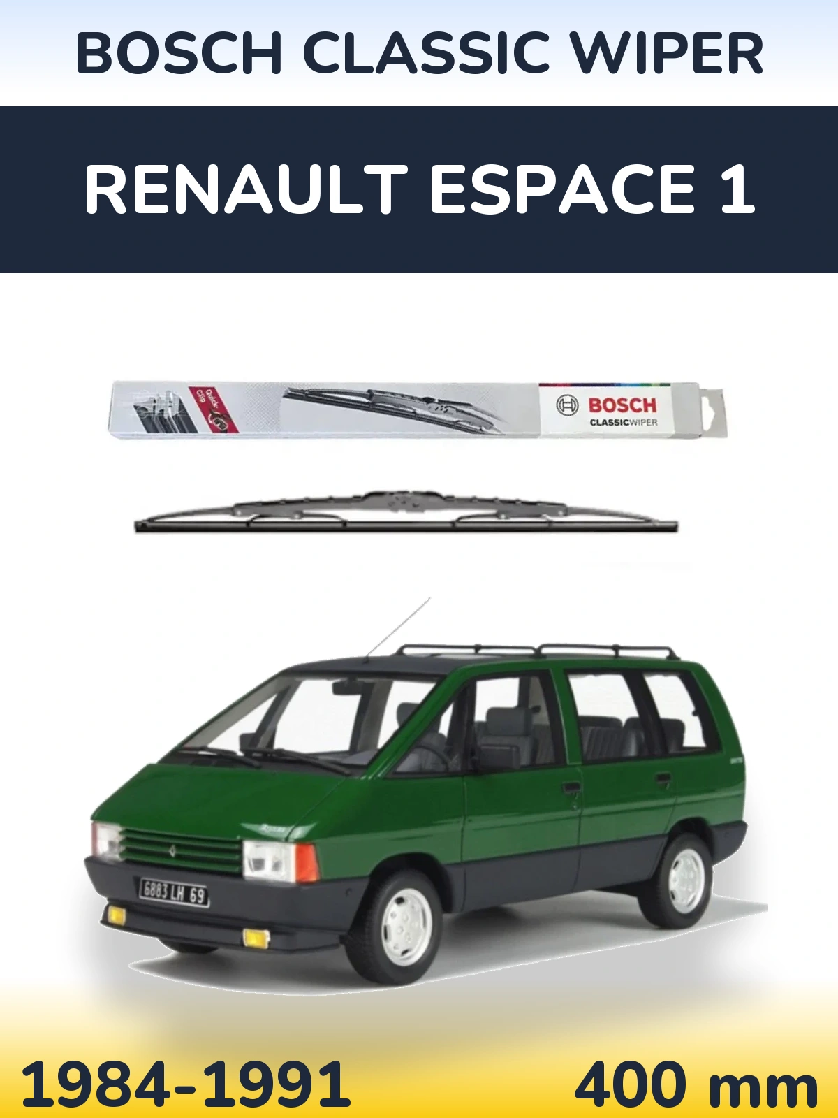 Ștergătoare BOSCH Classic Wiper pentru Renault Espace 1