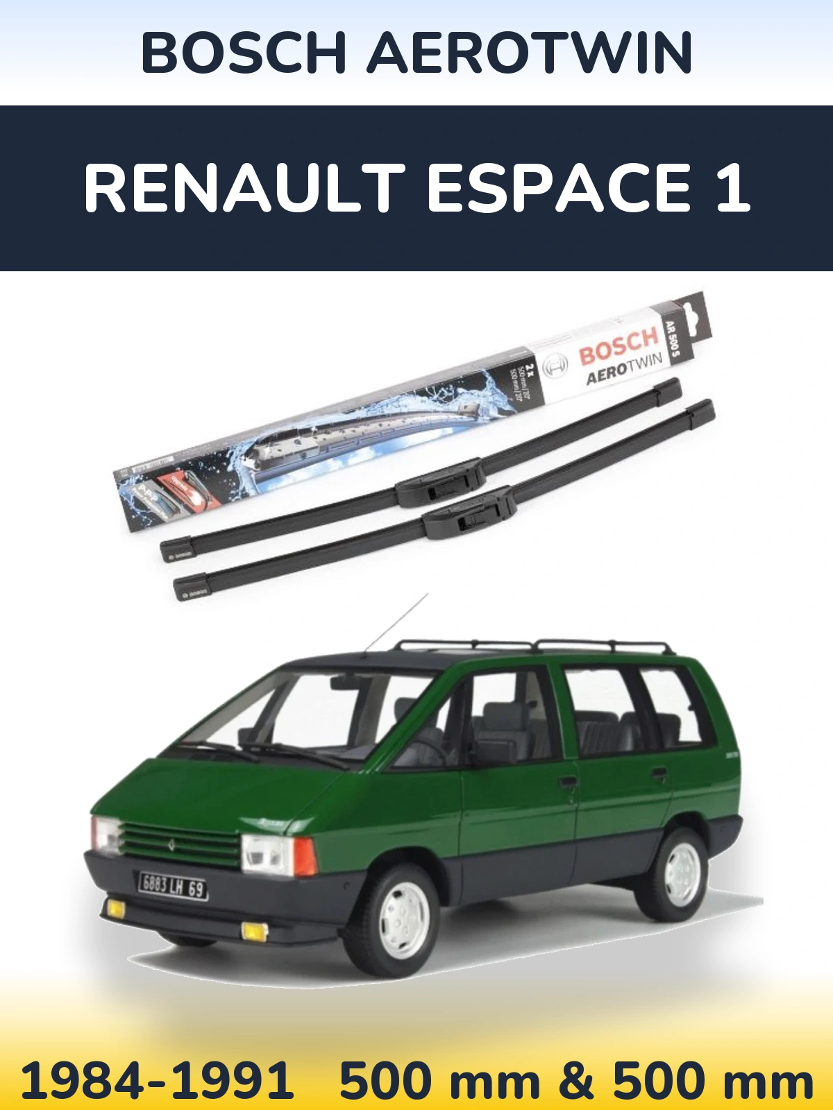 Ștergătoare BOSCH AeroTwin pentru Renault Espace 1