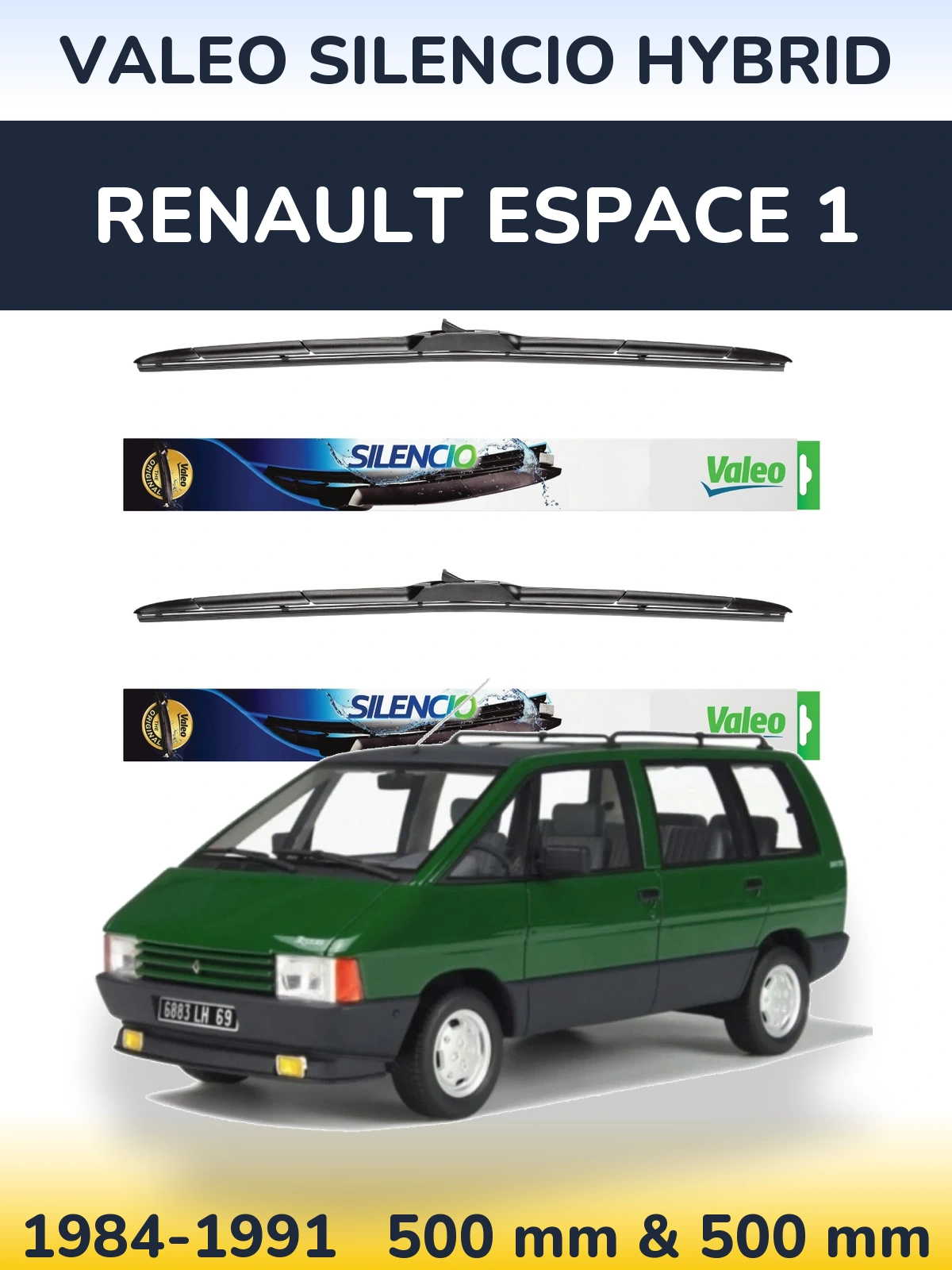 Ștergătoare Valeo Silencio Hybrid pentru Renault Espace 1