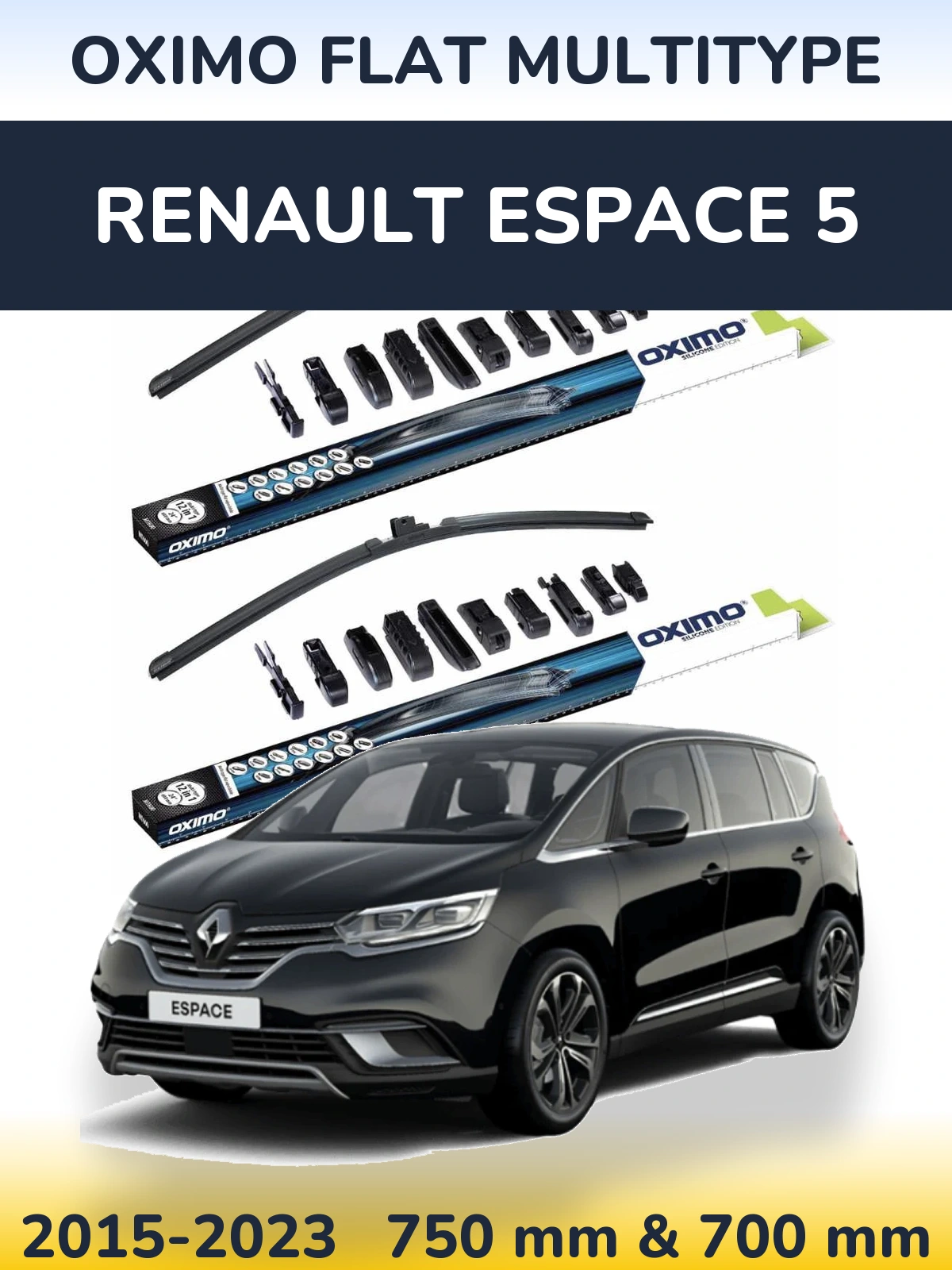 Ștergătoare Oximo Flat MultiTipe pentru Renault Espace 5