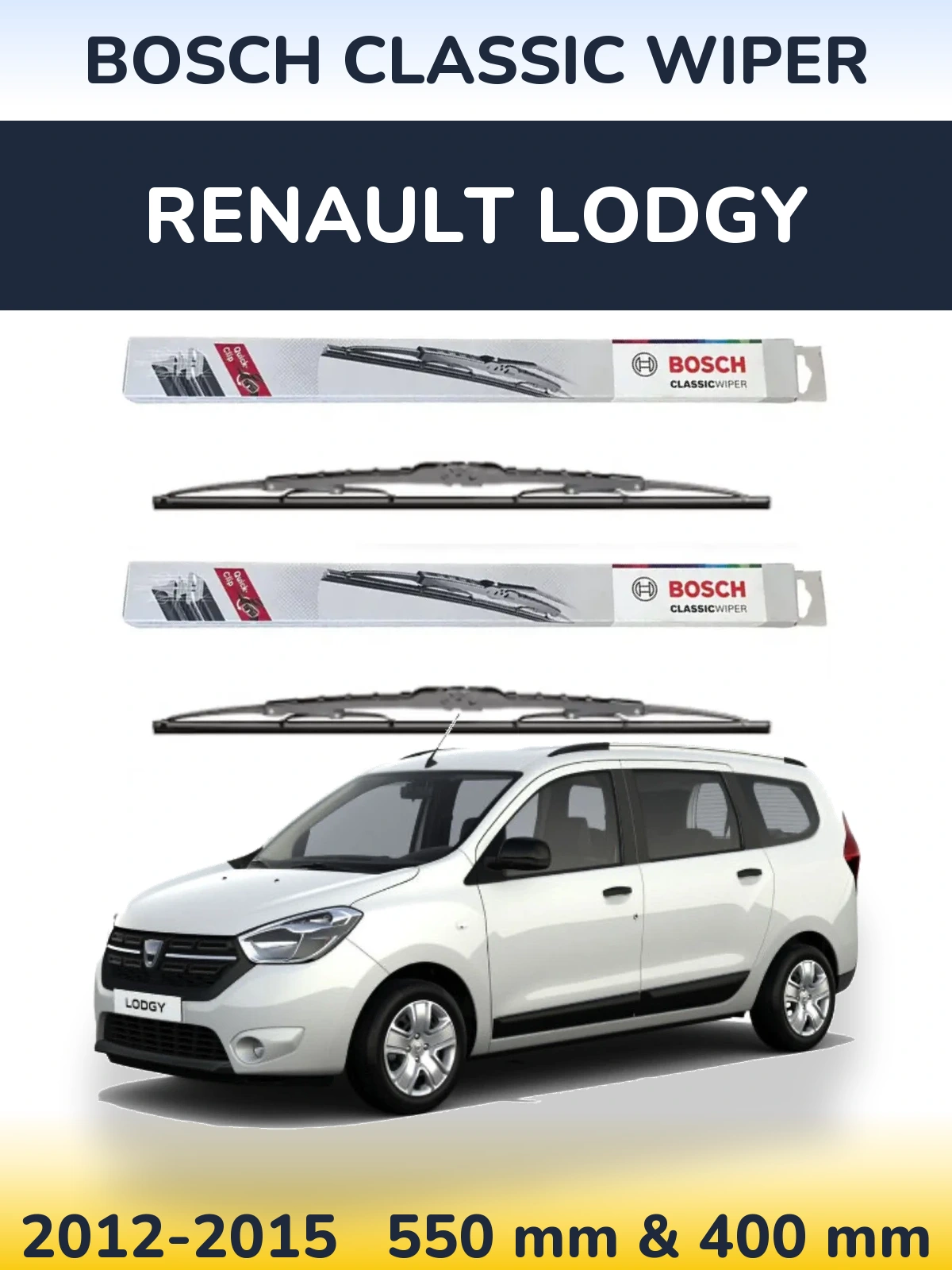 Ștergătoare BOSCH Classic Wiper pentru Renault Lodgy