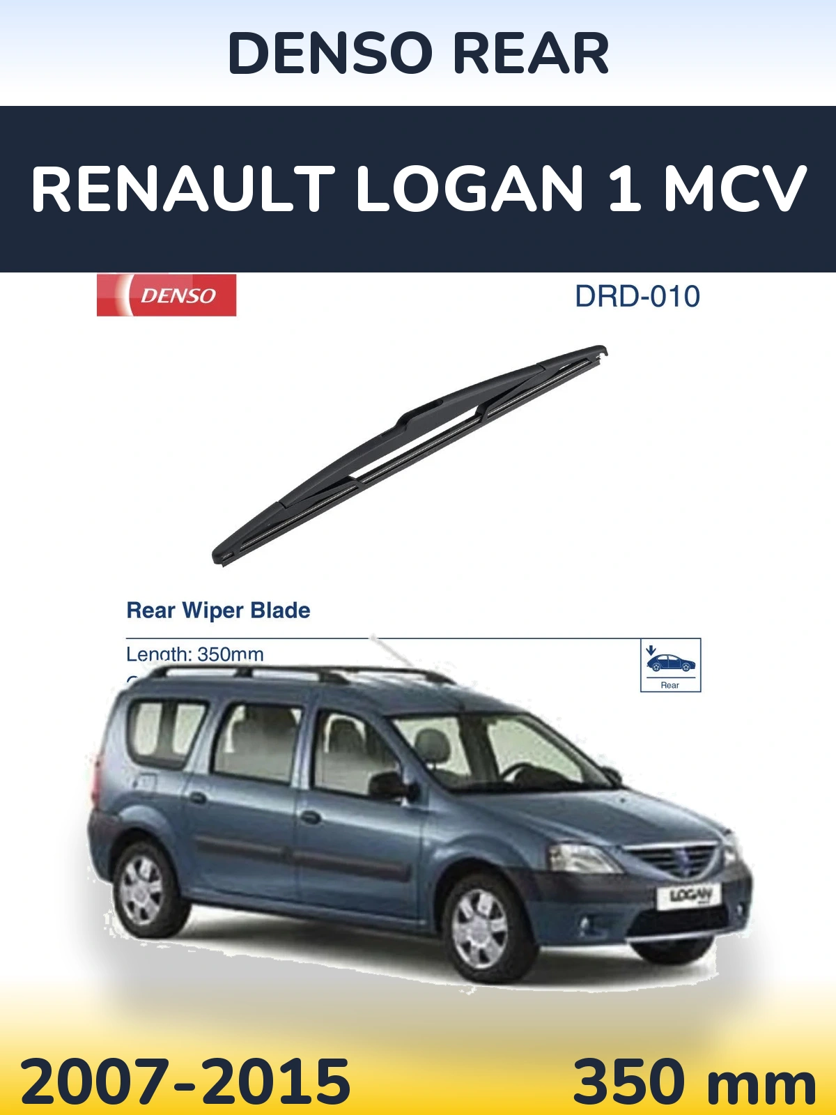 Ștergătoare Denso Rear pentru Renault Logan 1 MCV