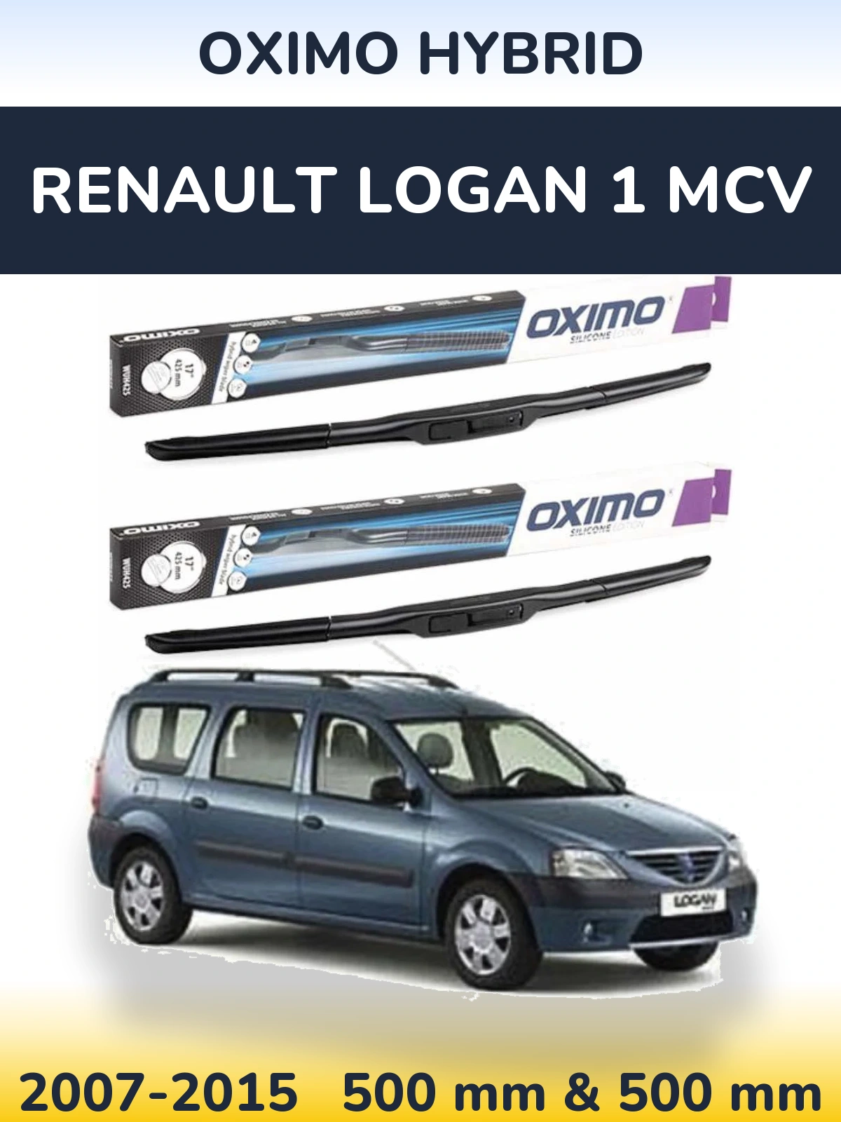 Ștergătoare Oximo Hybrid pentru Renault Logan 1 MCV