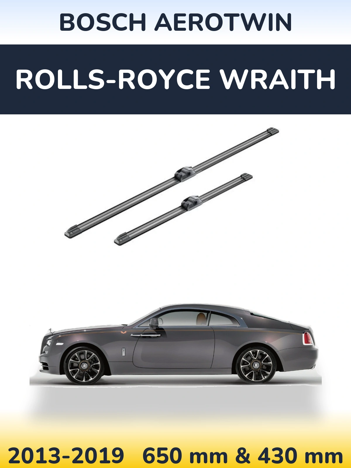 Ștergătoare BOSCH AeroTwin pentru Rolls-Royce Wraith