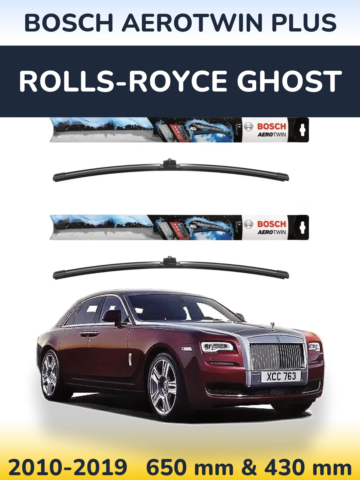 Ștergătoare BOSCH AeroTwin Plus pentru Rolls-Royce Ghost