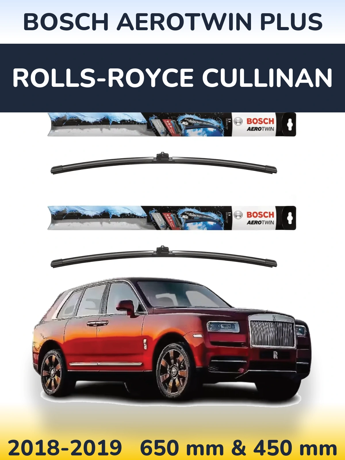 Ștergătoare BOSCH AeroTwin Plus pentru Rolls-Royce Cullinan