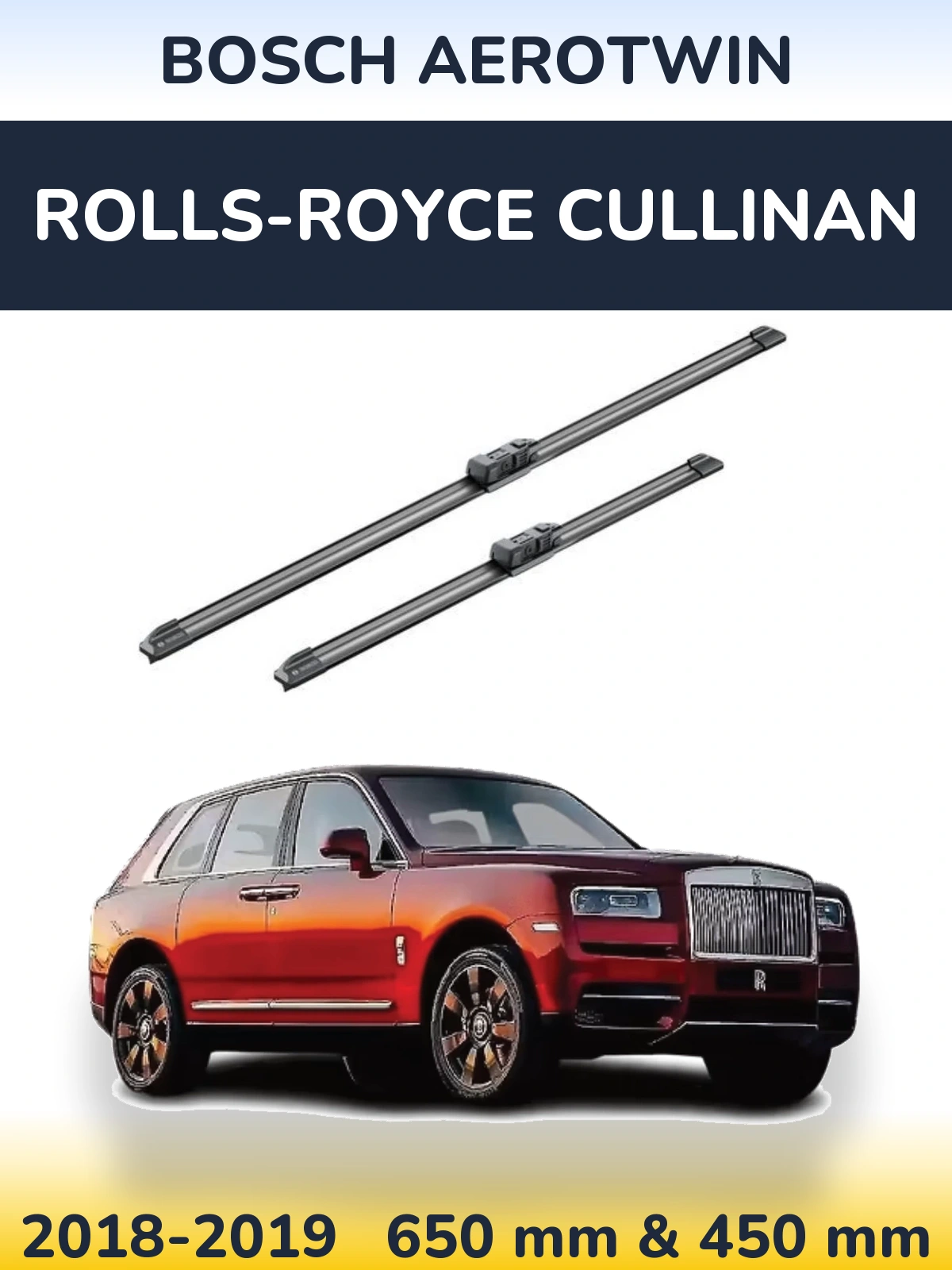 Ștergătoare BOSCH AeroTwin pentru Rolls-Royce Cullinan