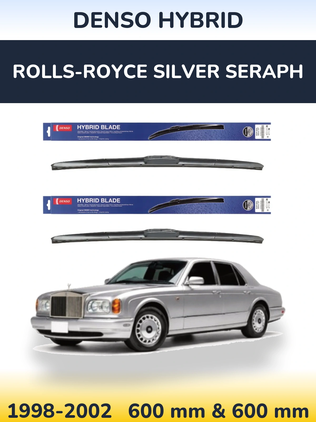 Ștergătoare Denso Hybrid pentru Rolls-Royce Silver Seraph