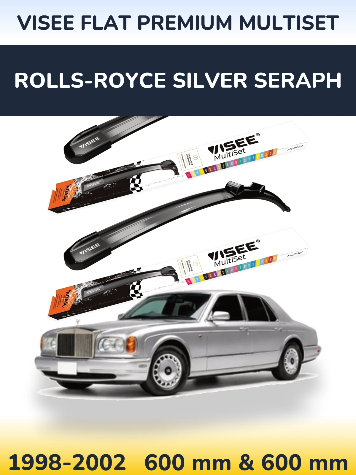 Ștergătoare VISEE FLAT PREMIUM MultiSet pentru Rolls-Royce Silver Seraph