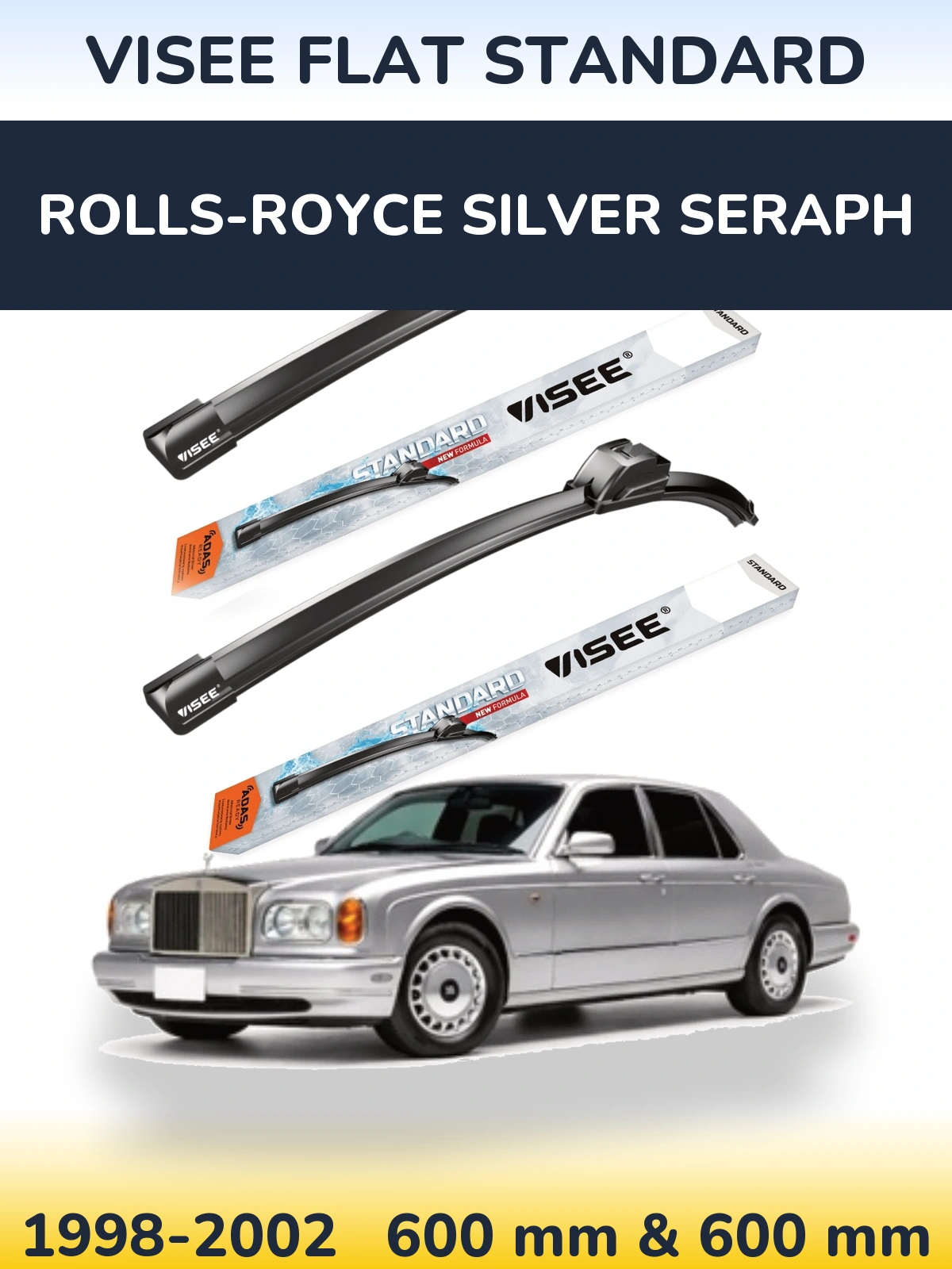 Ștergătoare VISEE FLAT STANDARD pentru Rolls-Royce Silver Seraph