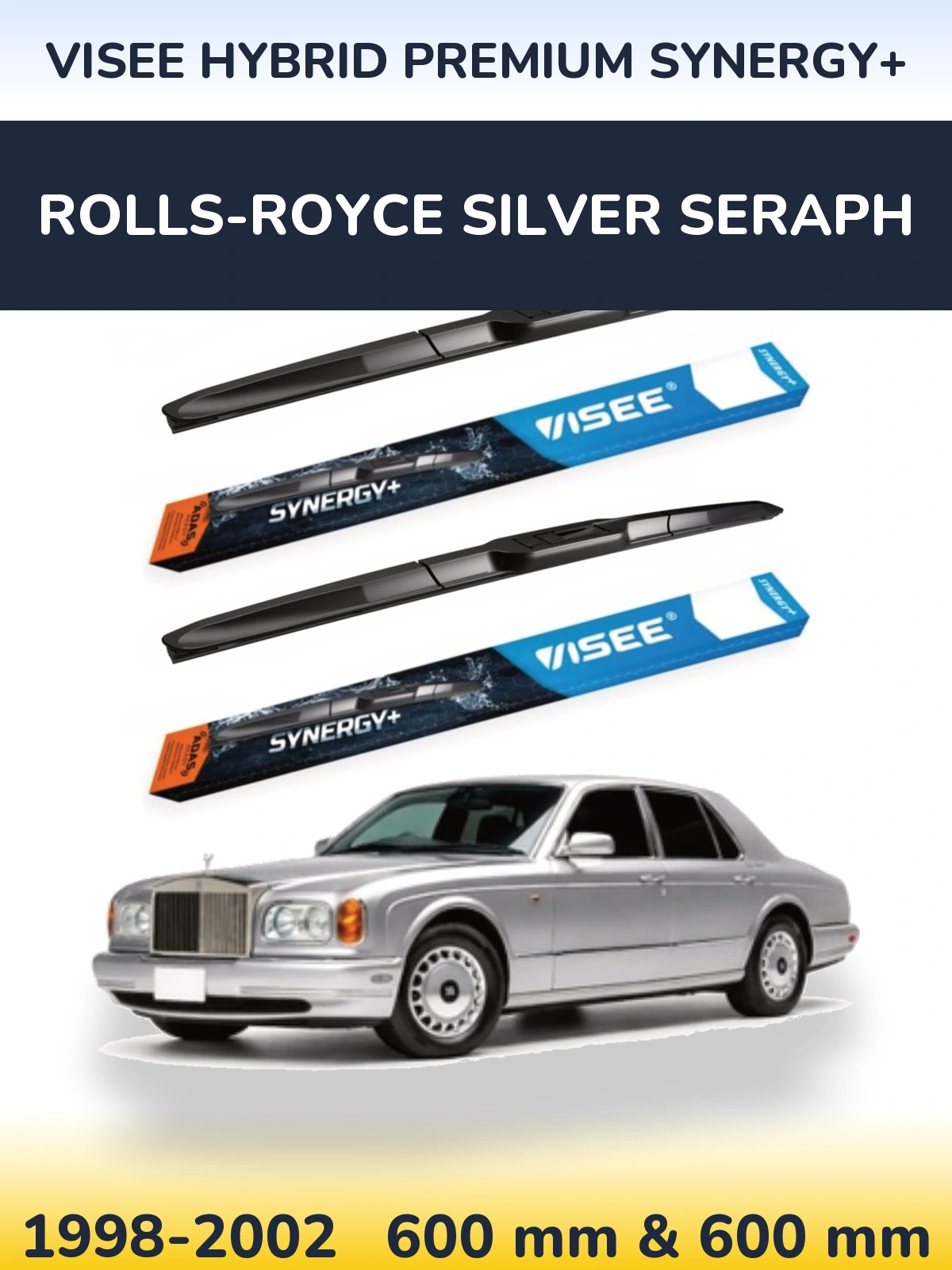 Ștergătoare VISEE HYBRID PREMIUM SYNERGY+ pentru Rolls-Royce Silver Seraph