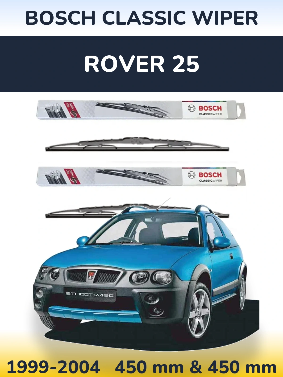 Ștergătoare BOSCH Classic Wiper pentru Rover 25