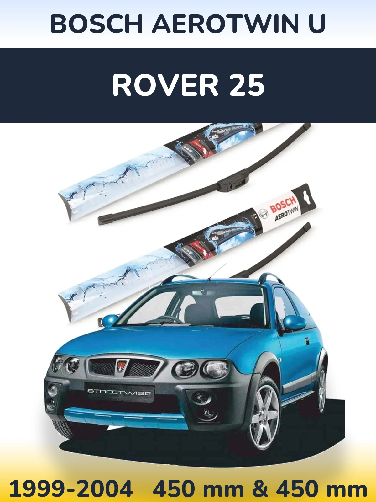 Ștergătoare BOSCH AeroTwin U pentru Rover 25