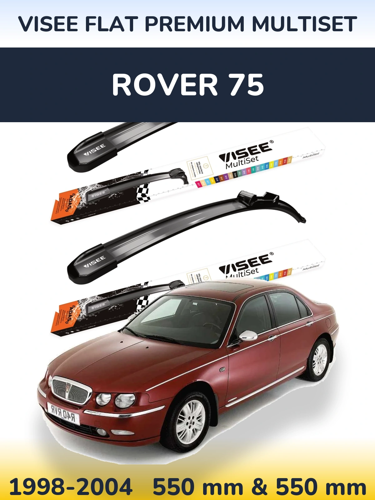 Ștergătoare VISEE FLAT PREMIUM MultiSet pentru Rover 75
