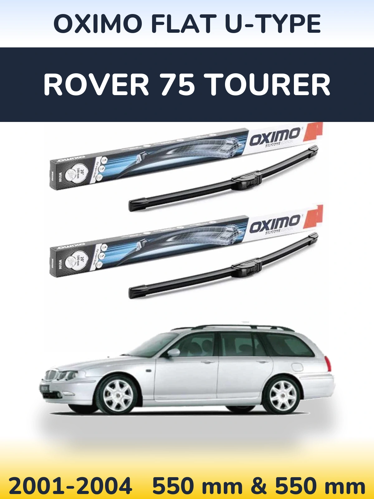Ștergătoare Oximo Flat U-type pentru Rover 75 Tourer
