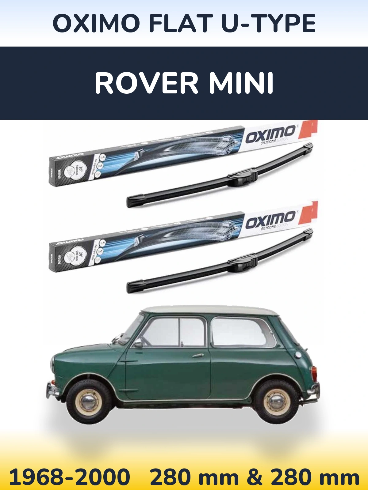 Ștergătoare Oximo Flat U-type pentru Rover Mini