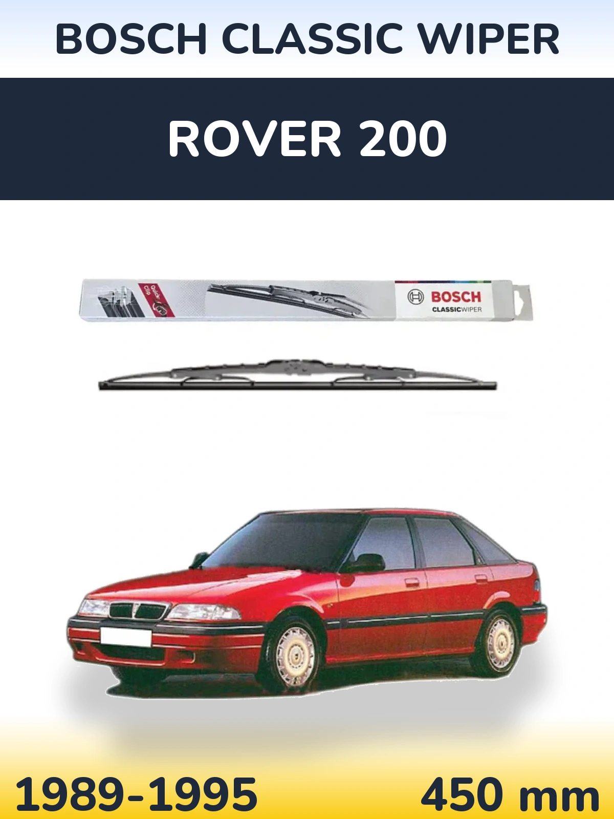 Ștergătoare BOSCH Classic Wiper pentru Rover 200