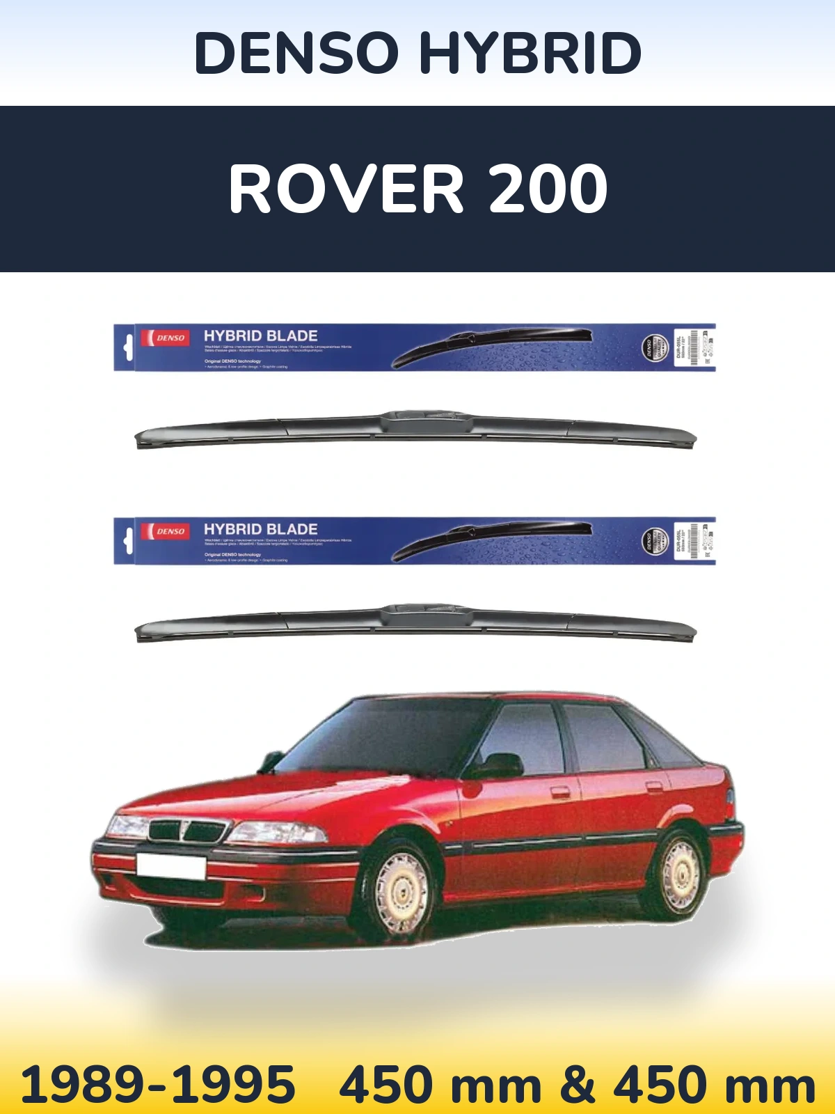 Ștergătoare Denso Hybrid pentru Rover 200
