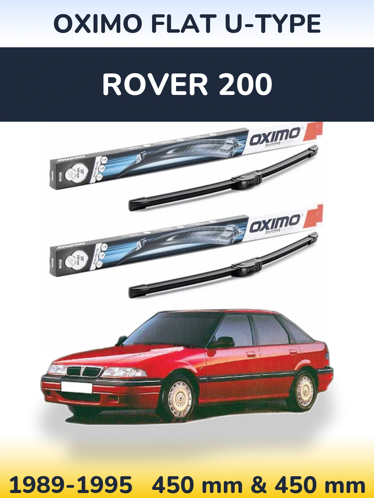 Ștergătoare Oximo Flat U-type pentru Rover 200